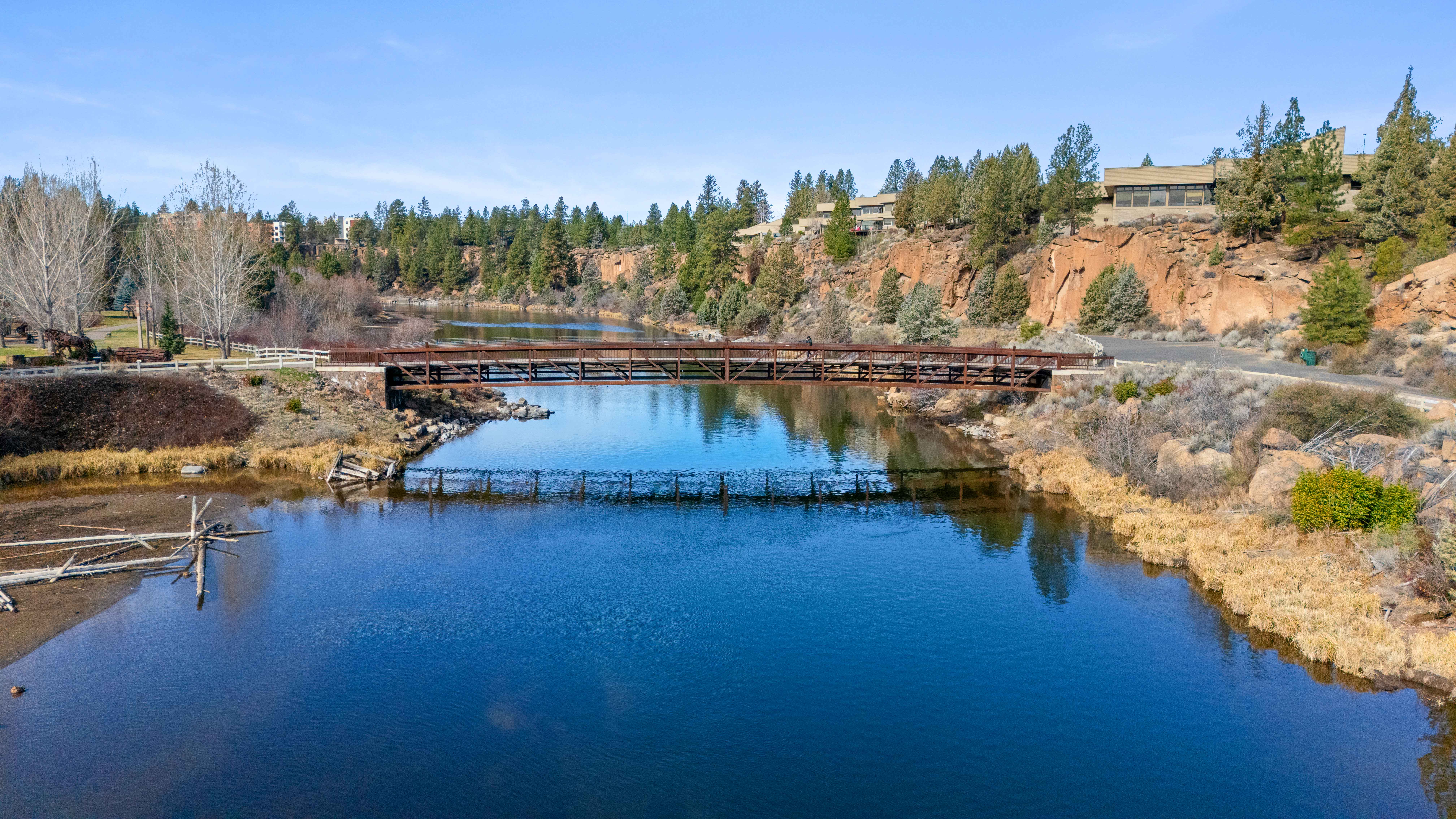 Farewell Bend Bridge Aerial 1