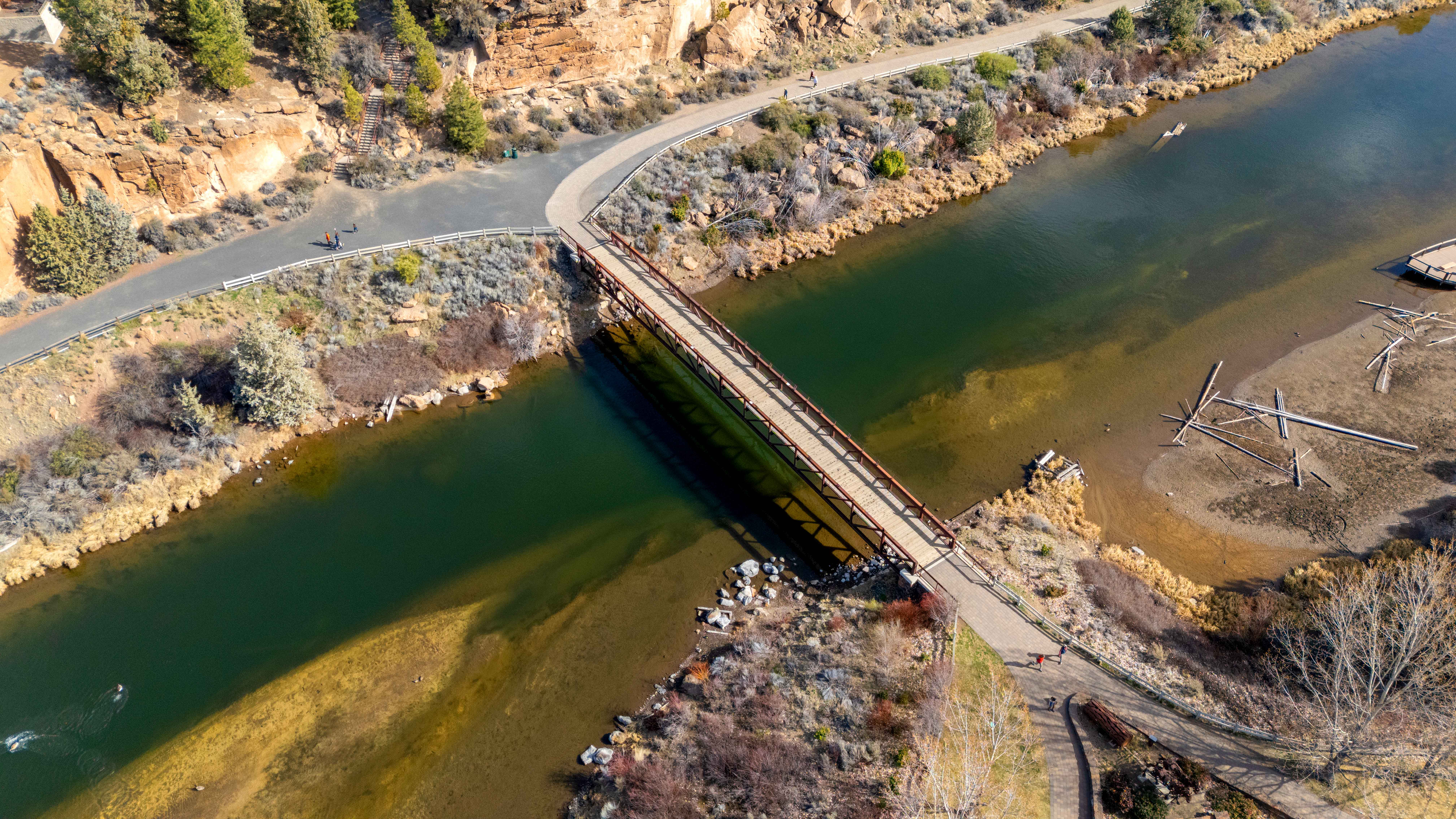 Farewell Bend Bridge Aerial 10