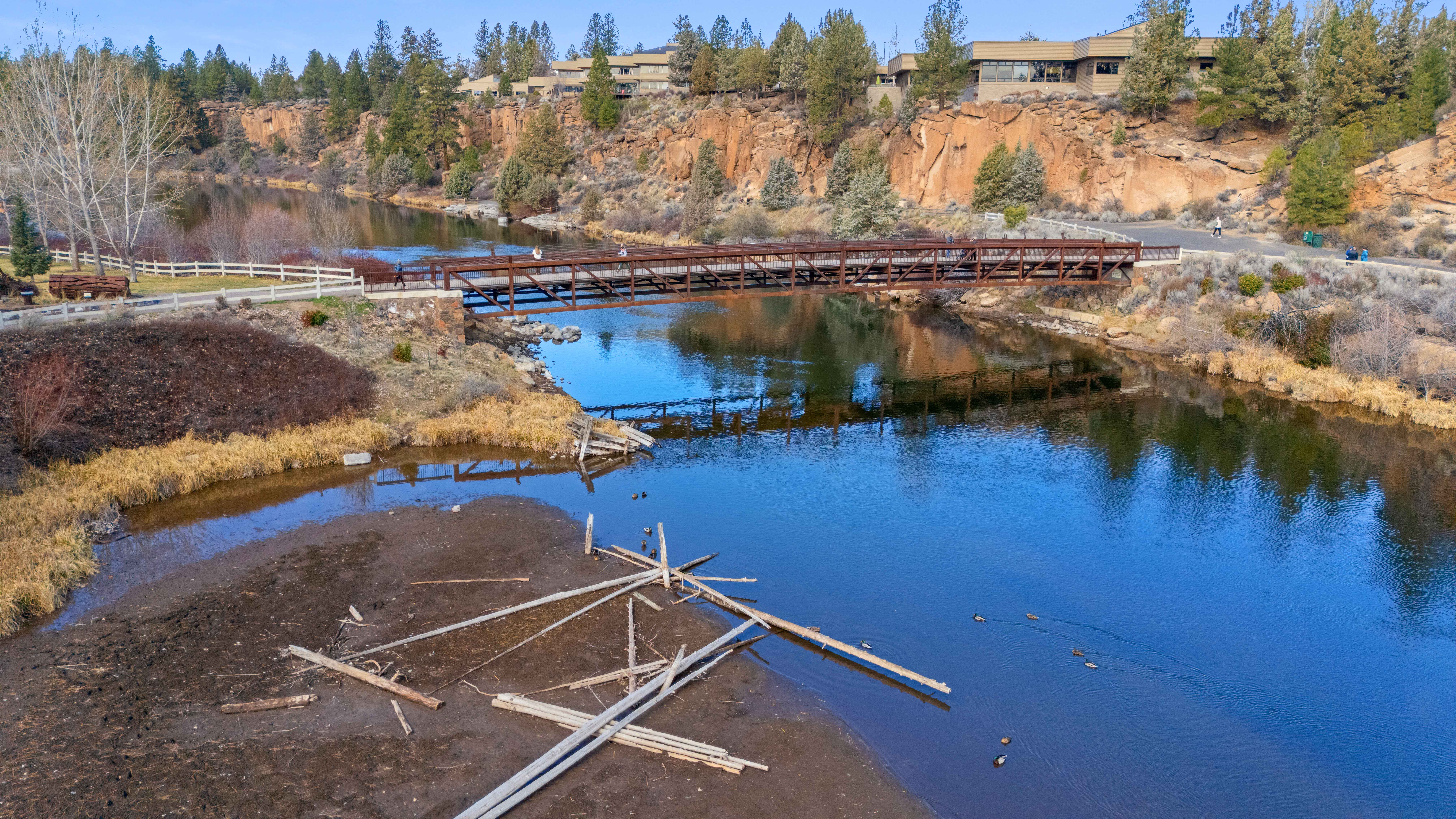 Farewell Bend Bridge Aerial 14