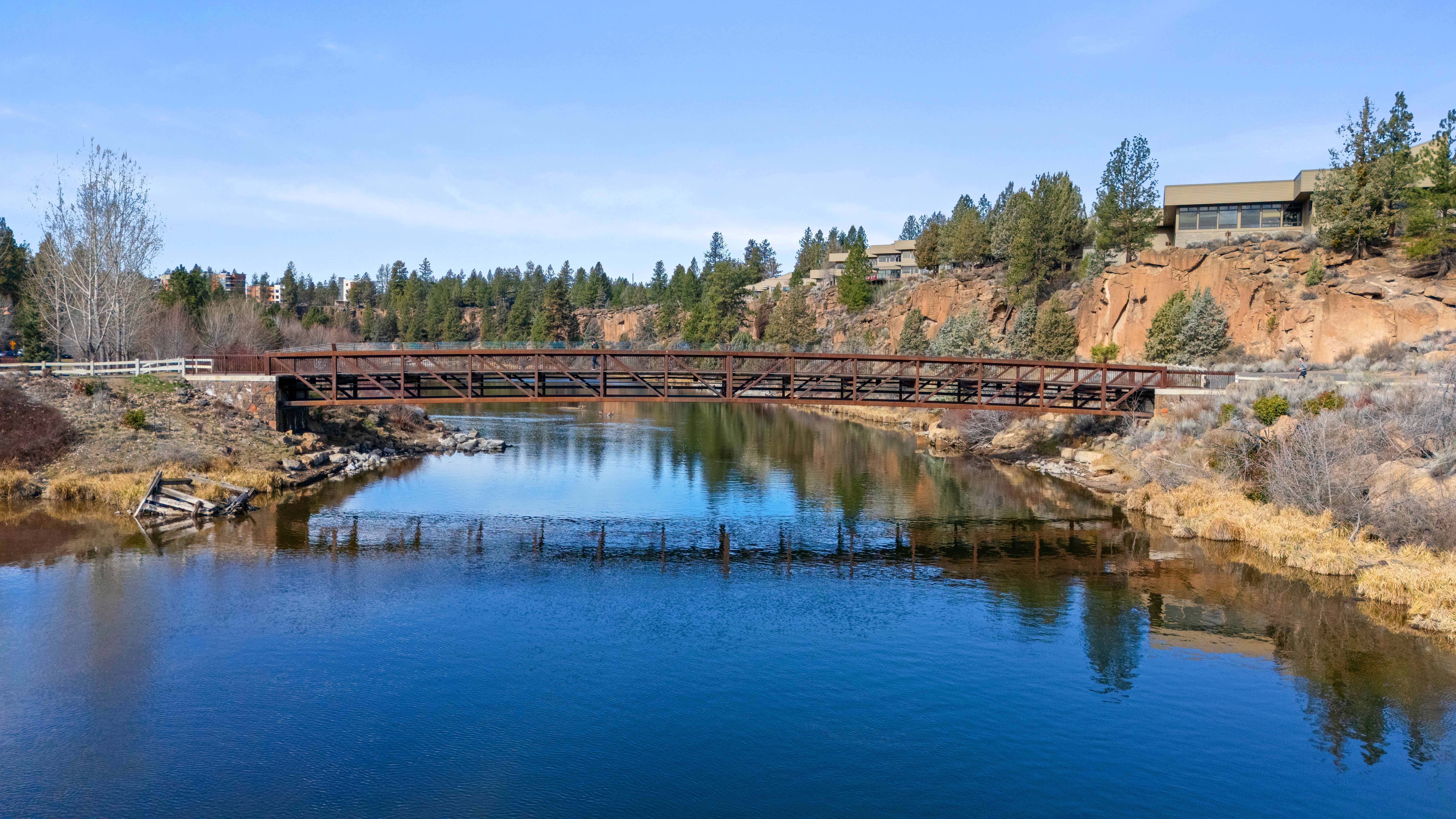 Farewell Bend Bridge Aerial 2
