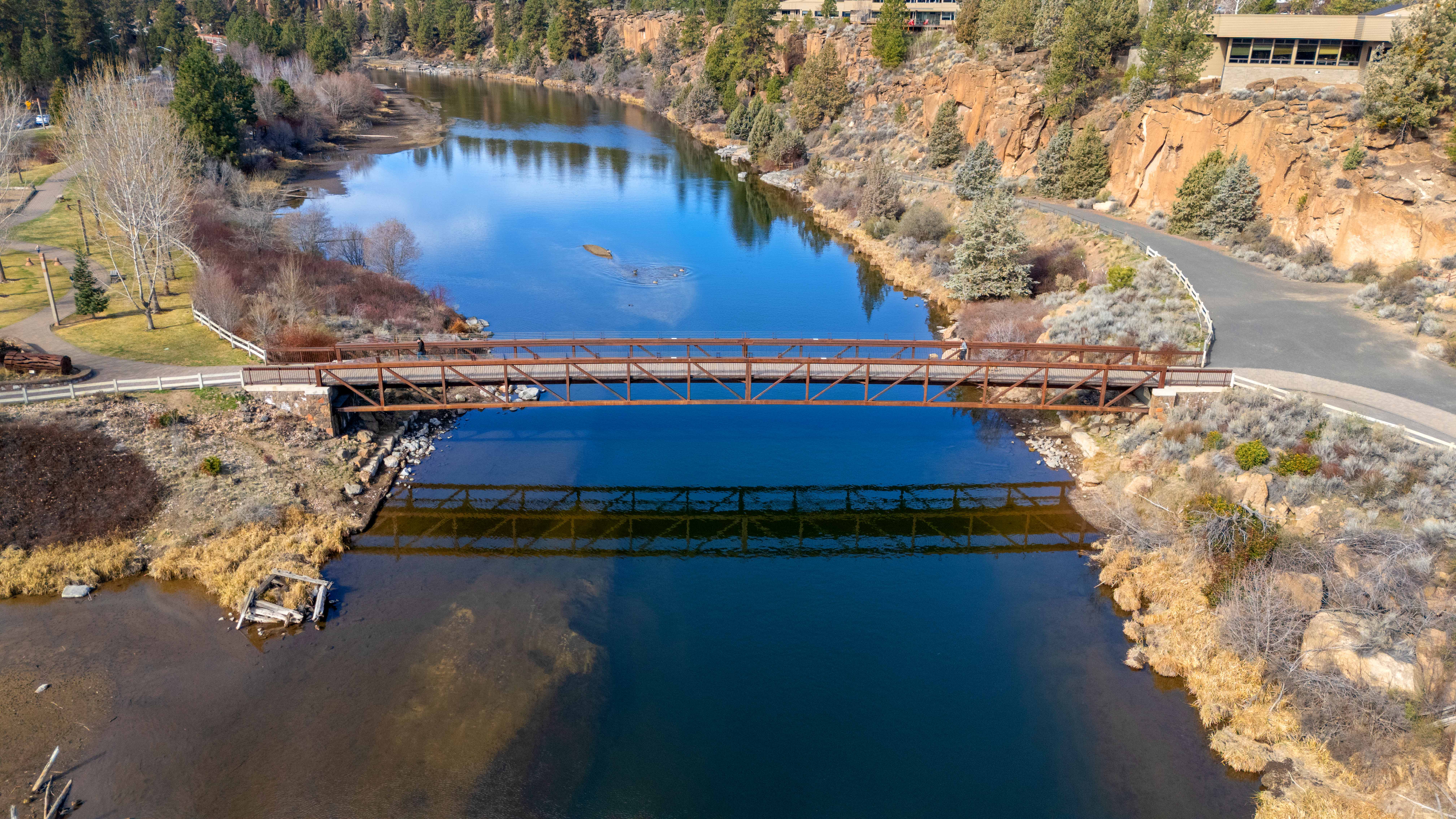 Farewell Bend Bridge Aerial 3
